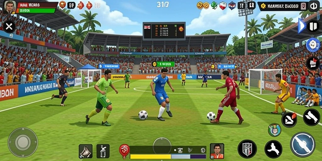 Aksi seru dalam mode multiplayer.