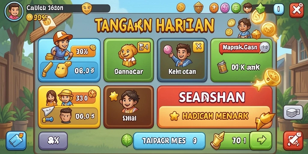 Setiap level menawarkan tantangan unik yang mengasyikkan.