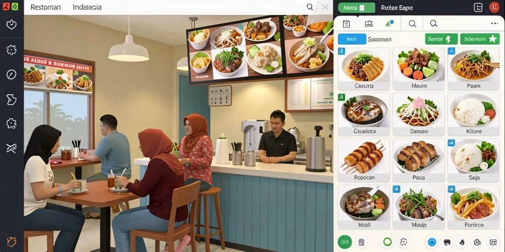Pameran hadiah menarik dalam permainan.